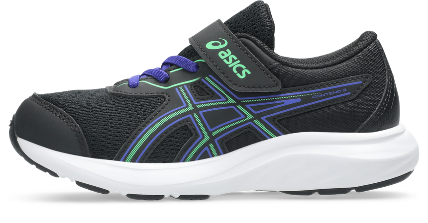 Asics παιδικο αθλητικο contend 9 ps 1014a338-009 black vital green