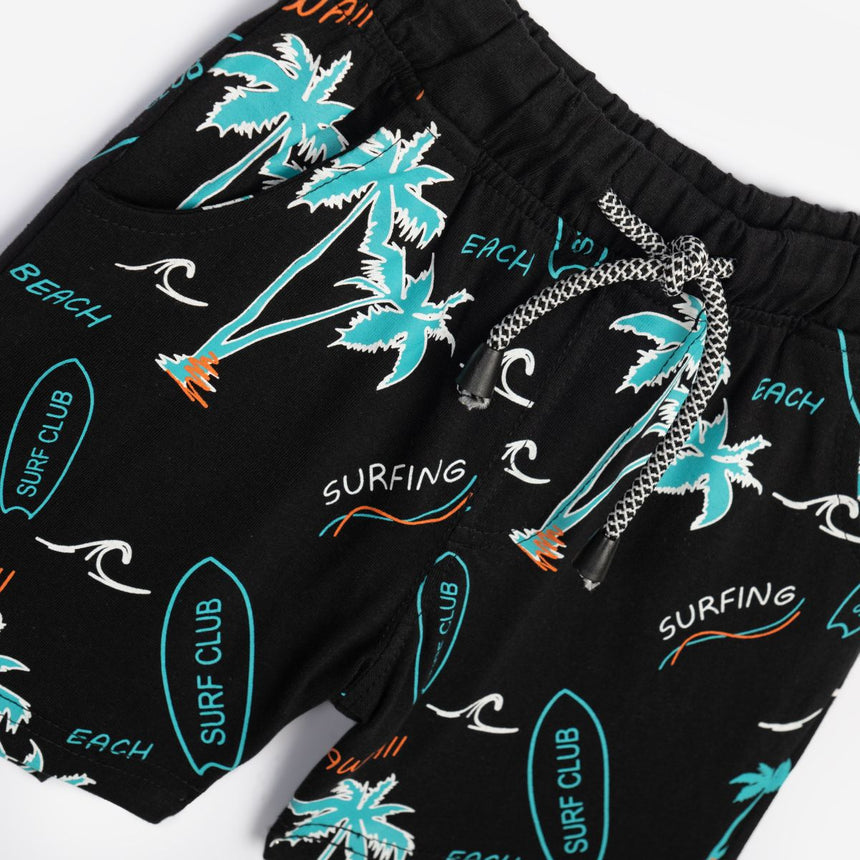 Funky for kids 125-301103-1 σετ αγορι τυρκουαζ πισινας/μαυρο allover