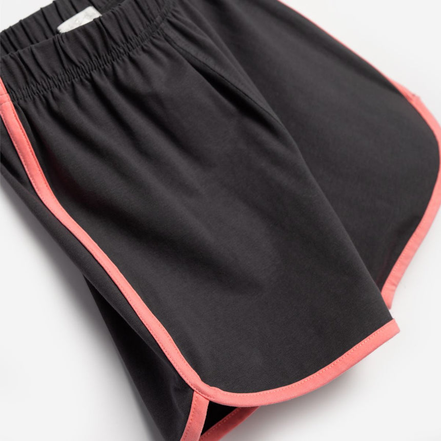 Funky for kids 125-524110-2 σετ κοριτσι σομον-ανθρακι/ανθρακι-Φωσφορουχο σομον