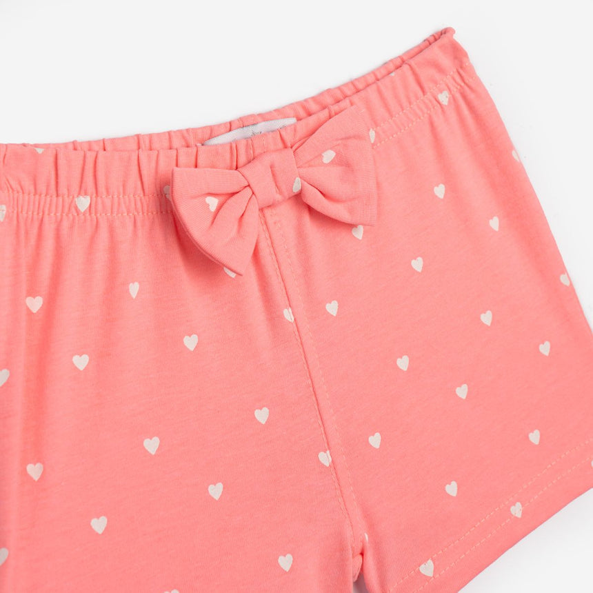 Funky for kids 125-924109-1 σετ κοριτσι φυστικι/φωσφορουχο σομον allover