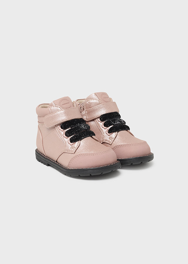 Mayoral Μποτακι 42397 Botin Biker Fantasia 91-Rosa Metal