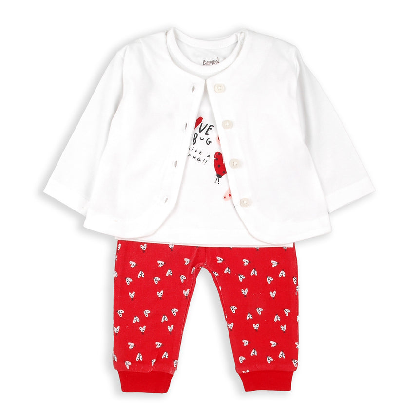 Babybol 150100 set girl 3pcs red