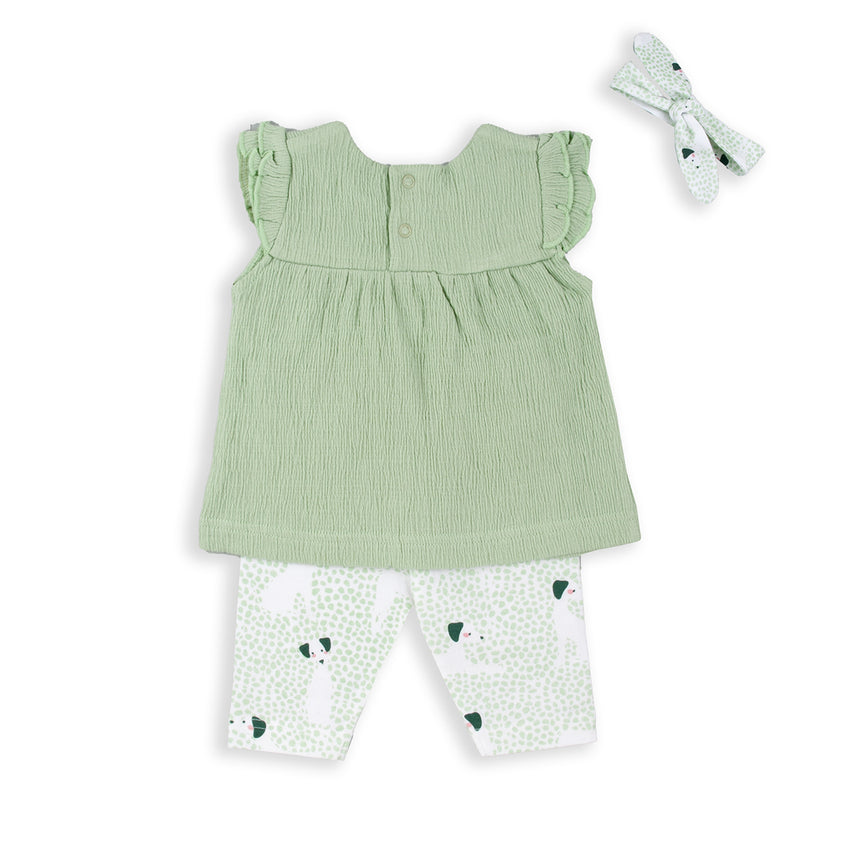 Babybol 151008 girl's set 3pcs verde agua