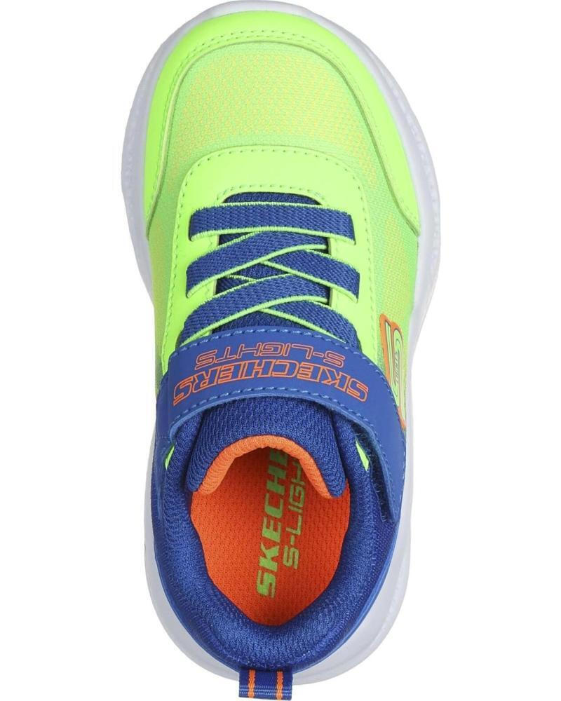 SKECHERS 401495N/BLLM with lights blue/lime
