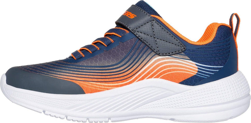 SKECHERS MICROSPEC 403926L-NVOR NAVY ORANGE