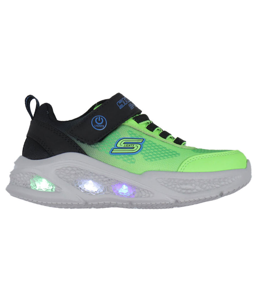 SKECHERS 401495L/BBLM sneakers με φώτακια black/blue/lime
