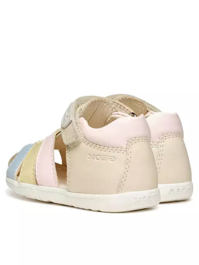 geox sandal macchia baby b254wb08502c1m2m lt ivory lt yellow
