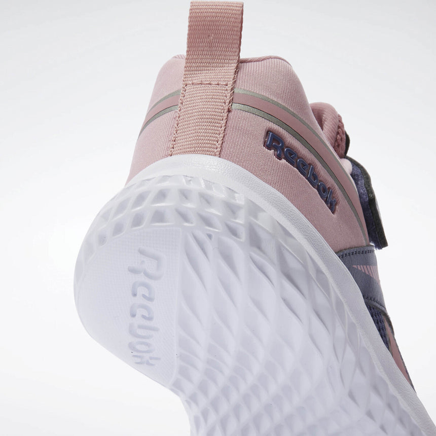 Reebok 100209185 Rush Runner 5 Elastic Lace & Top Strap purple-rose-white