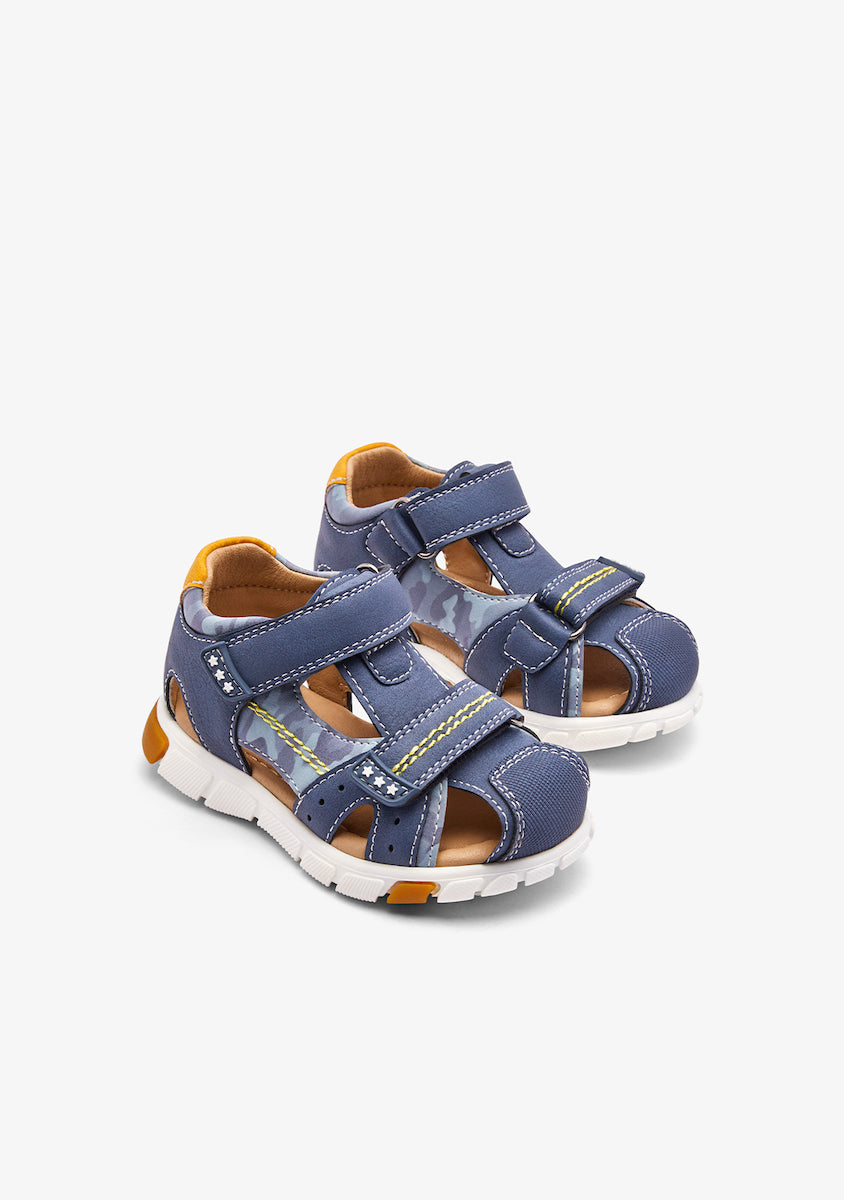 Conguitos OSSH104002 SANDAL Strips Closed blue