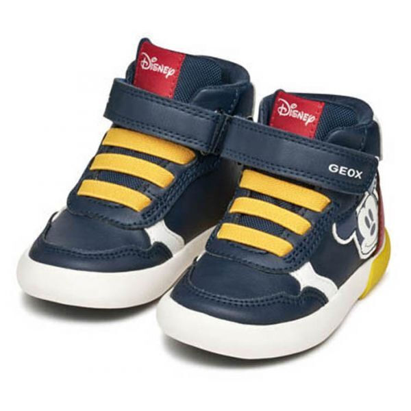 GEOX B GISLI BOY B-SYNT.LEA B561NB000BCC0735 NAVY/RED