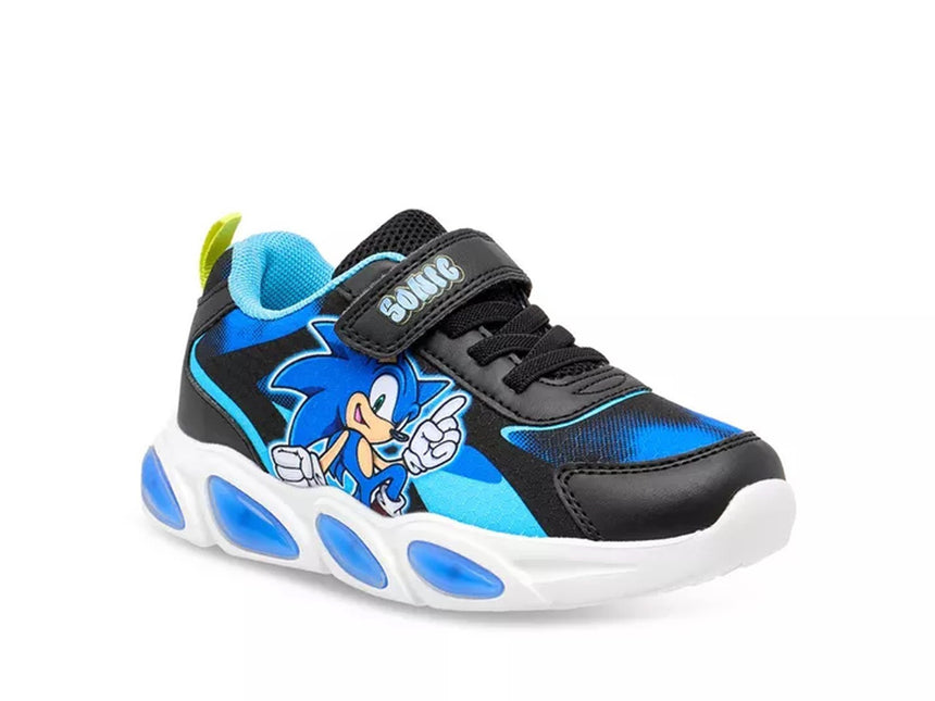 SONIC THE HEDGEHOG MARVEL DISNEY SC001039 Παιδικά Sneakers με Σκρατς & Φωτάκια Μαύρα