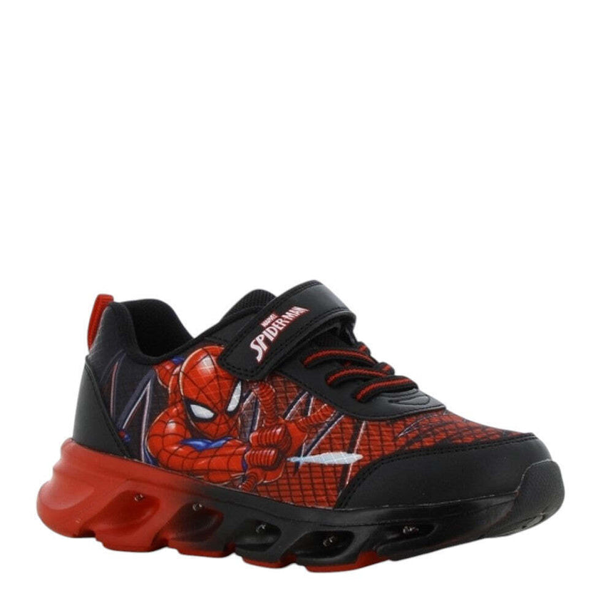 SPIDERMAN MARVEL DISNEY SP014215 Kids Sneakers Anatomical with Scratches & Lights Black