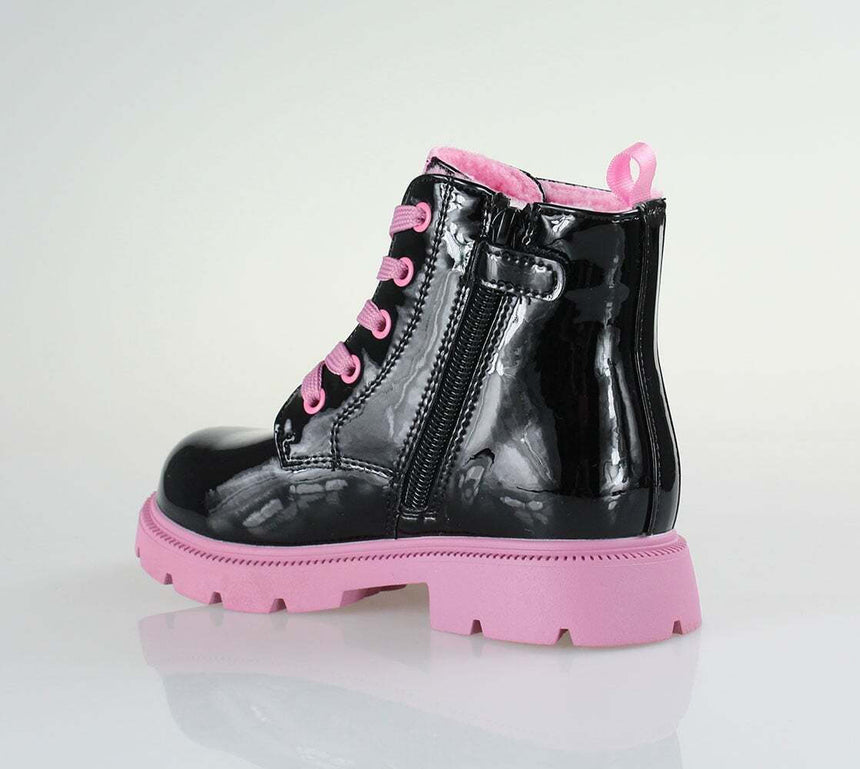 GARVALIN 251342-A054 Children's Lace-Up Boots Black