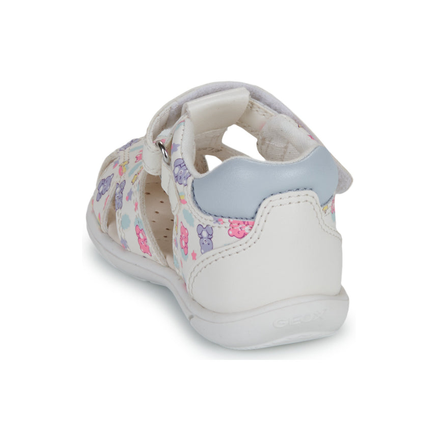 Geox B Sandal Zapito Παιδικά Πέδιλα για Κορίτσι Λευκό B556FB 05404 C0270