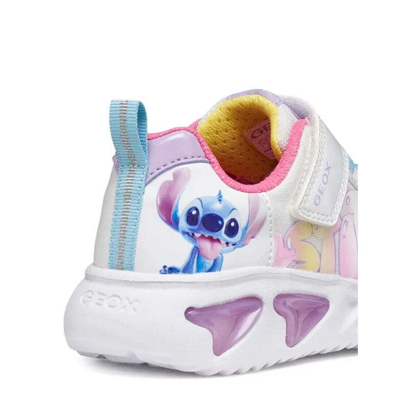 GeoxΠαιδικά Sneakers Ανατομικά με Φωτάκια Λευκά J65E9B 0AN02 C0653
