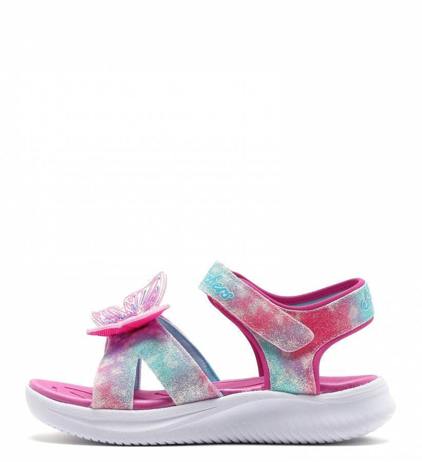 Skechers Παιδικά Πέδιλα Jumpsters Φωτάκια Πολύχρωμα 303109L/PKMT