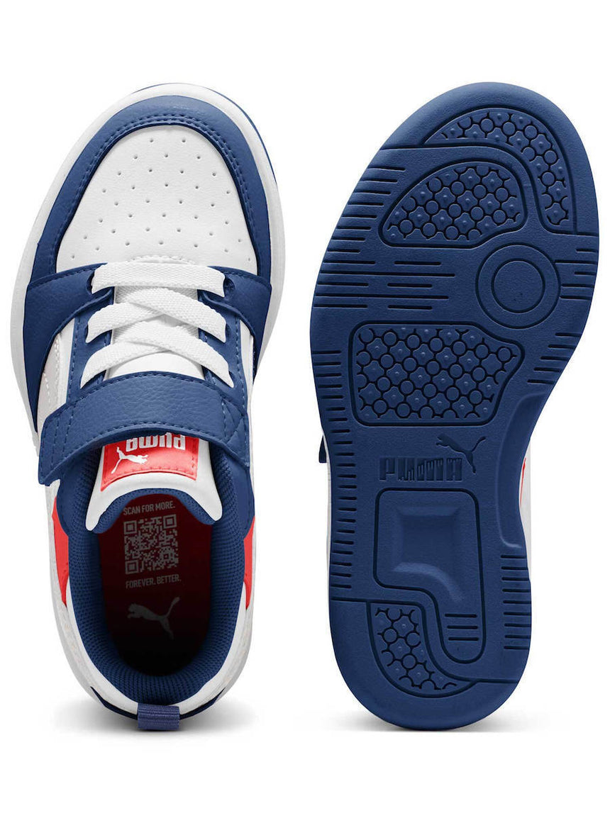 Puma snekers αγορι Rebound V6 Lo AC+ PS - Blue Jewel-Feather Gray-PUMA White 397419-33