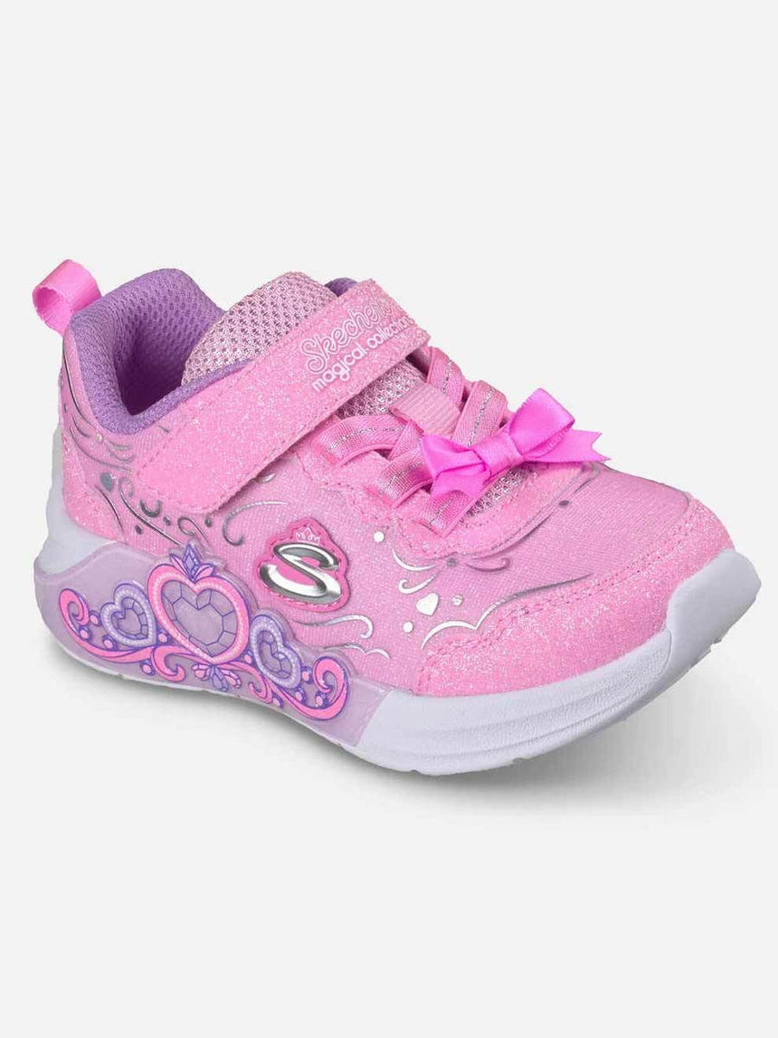 Skechers Παιδικά Αθλητικά Κορίτσι Με Φωτάκια Ροζ 303733NC/PNK