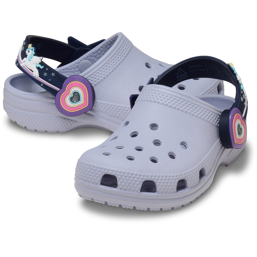 Crocs ανατομικά σαμπο για κορίτσια με φωτάκια σε μωβ-λιλά χρώμα – 211892-5BO
