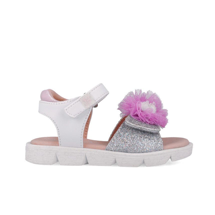 Garvalin SANDALIA POM POM 252402-B050 BLANCO
