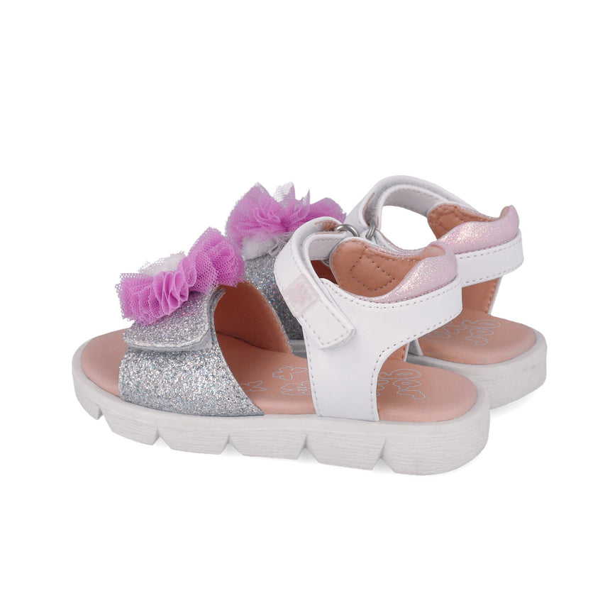 Garvalin SANDALIA POM POM 252402-B050 BLANCO