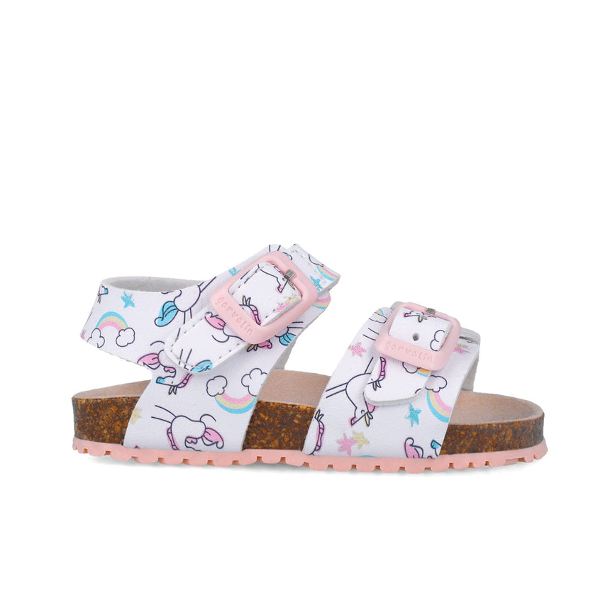 Garvalin SANDALIA ESTAMPADA 252463-B050 BLANCO