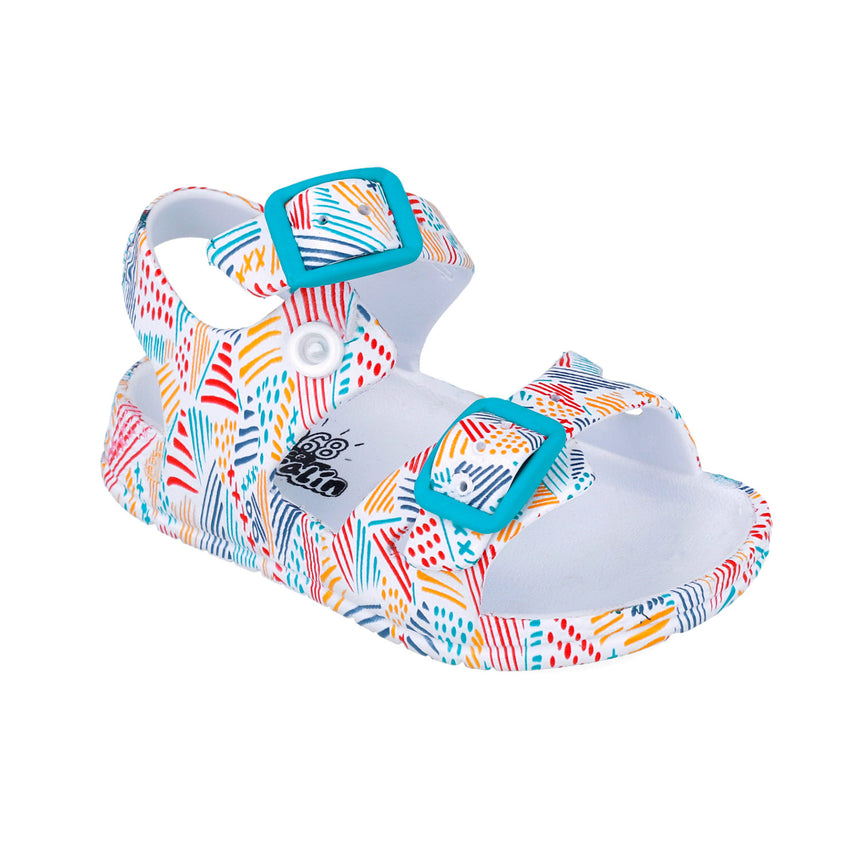 Garvalin SANDALIA AGUA ESTAMPADA 252851-A050 BLANCO