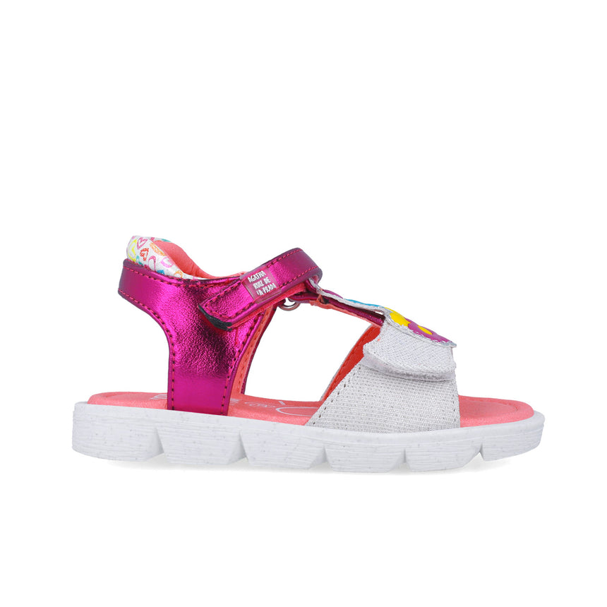 Agatha ruiz dela prada SANDALIA ICONOS 252925-A304 BLANCO Y FUCSIA