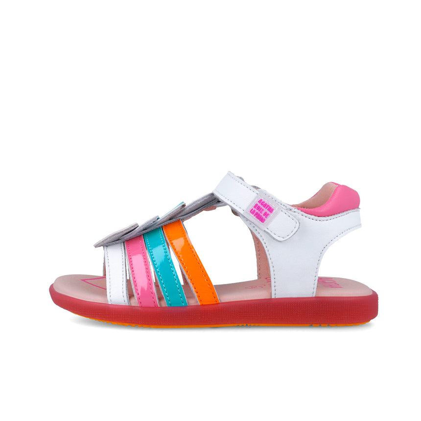 Agatha Ruiz De La Prada 252965-A050 SANDALIA CORAZONES BLANCO