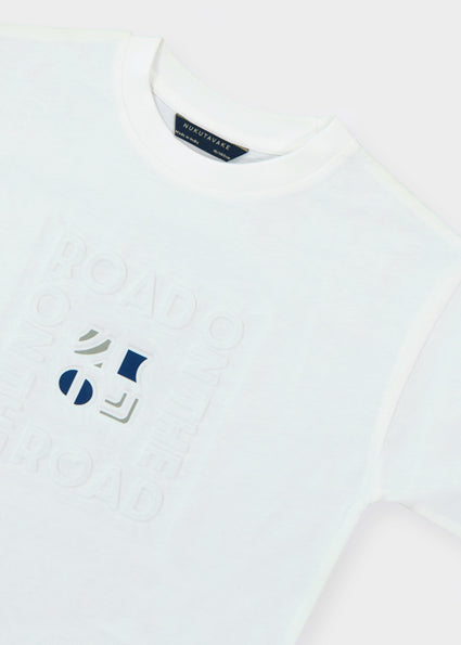 Mayoral Παιδικό T-shirt Εκρού 26-06031-077