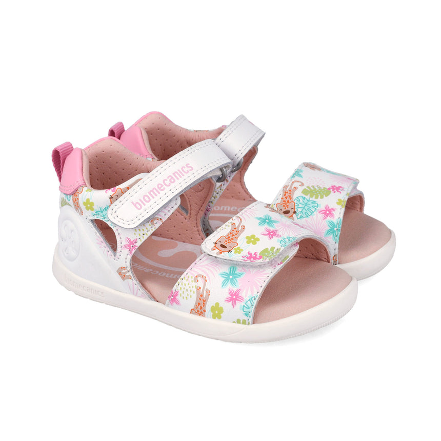 Biomecanics 262163-A050 SANDALIA ESTAMPADA BLANCO (NAPA)