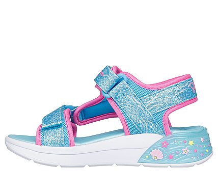 Skechers Παιδικά Πέδιλα με Σκρατς 303108L-BLMT σε Μπλε χρώμα
