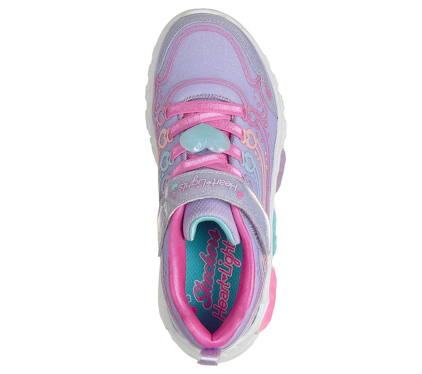 Skechers Heart Lights Παιδικά Αθλητικά με Φωτάκια Μωβ 303266nc/lvmt