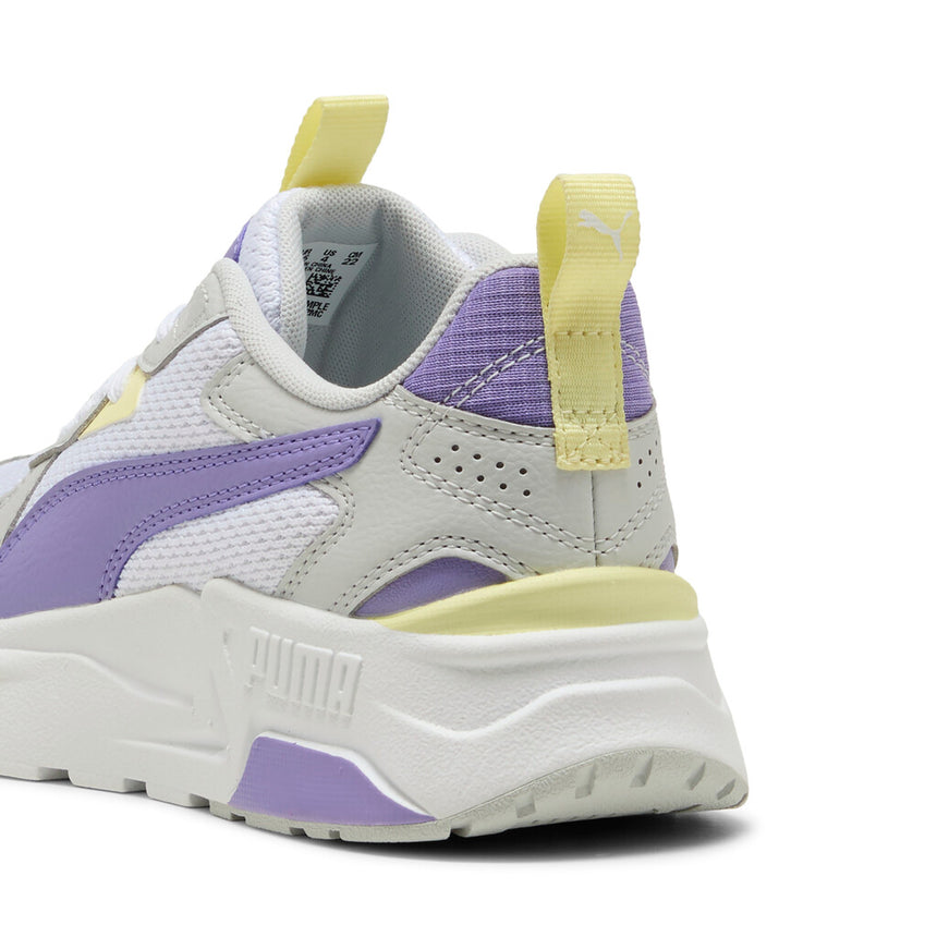PUMA TRINITY LITE JR 391443 18 WHITE-LAVENDER ALERT-GRAY
