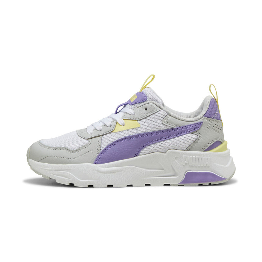 PUMA TRINITY LITE JR 391443 18 WHITE-LAVENDER ALERT-GRAY