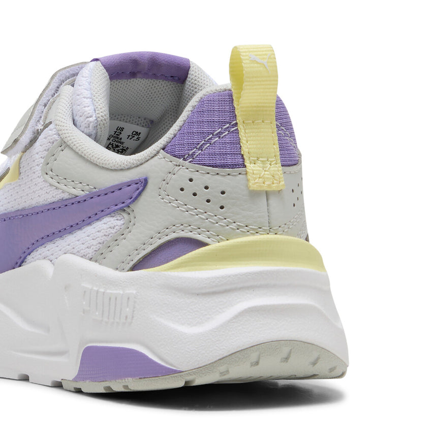 PUMA TRINITY LITE AC+PS 391480 18 WHITE-LAVENDER ALERT-GRAY