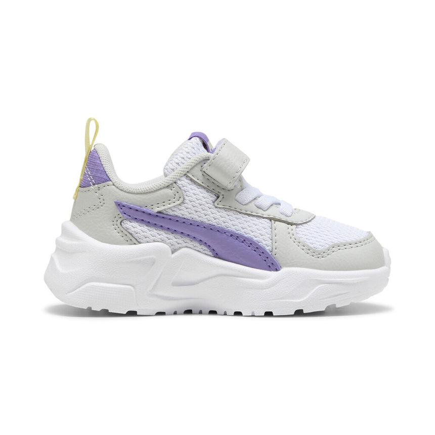 PUMA TRINITY LITE AC+INF 391481 18 WHITE-LAVENDER ALERT-GRAY