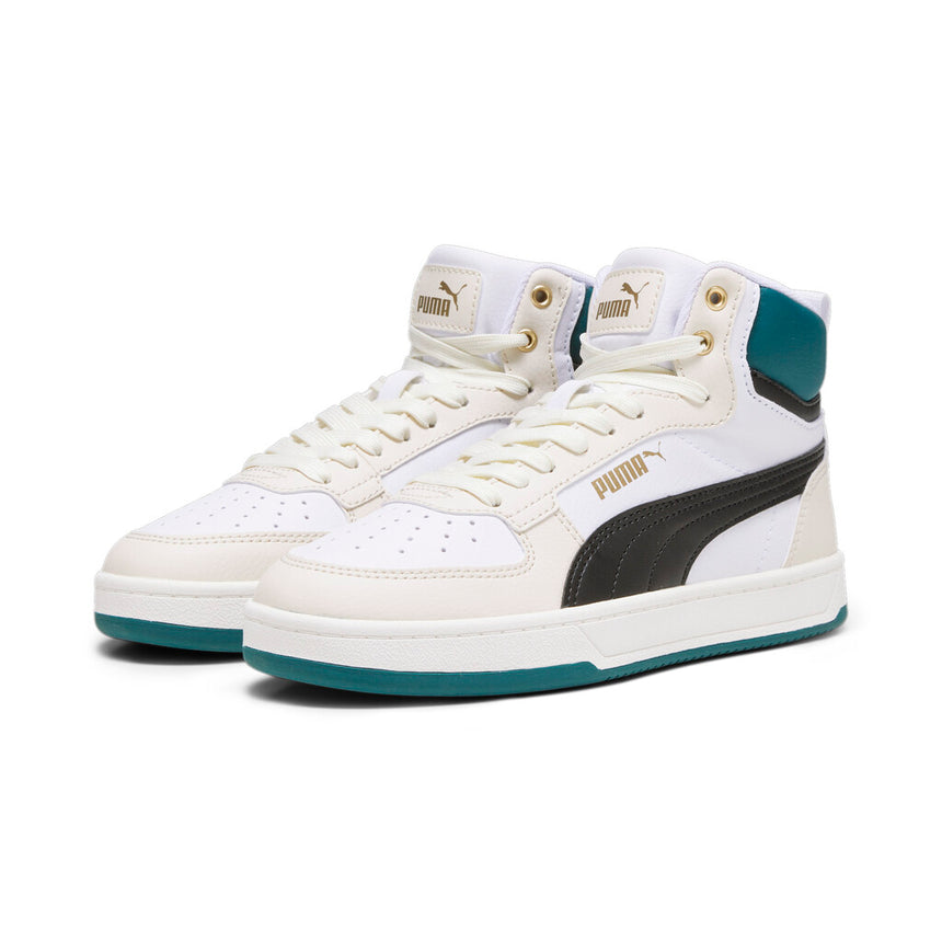 Puma Ημιμποτο Caven 2.0 Mid Jr 393842 02 White-Black-Snow-Malachite