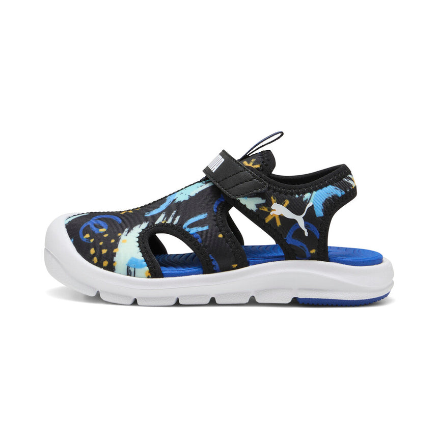 puma fun racer sandal a0pvps 401693-01 black blue