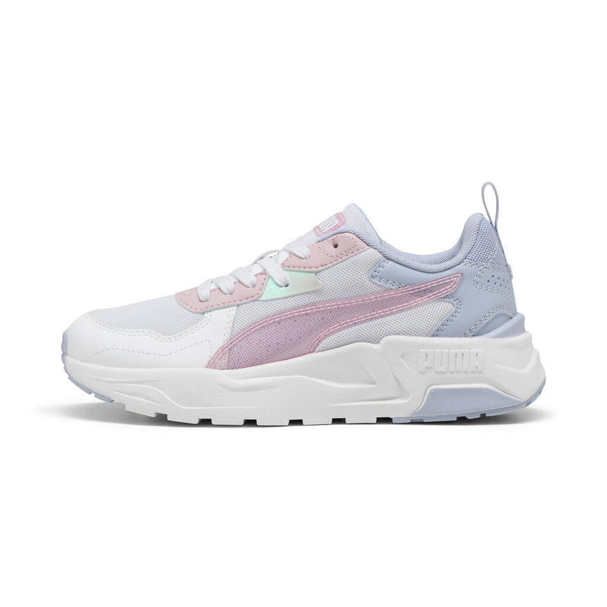 puma trinity lite blurry dreams jr 402265-01 white mauve