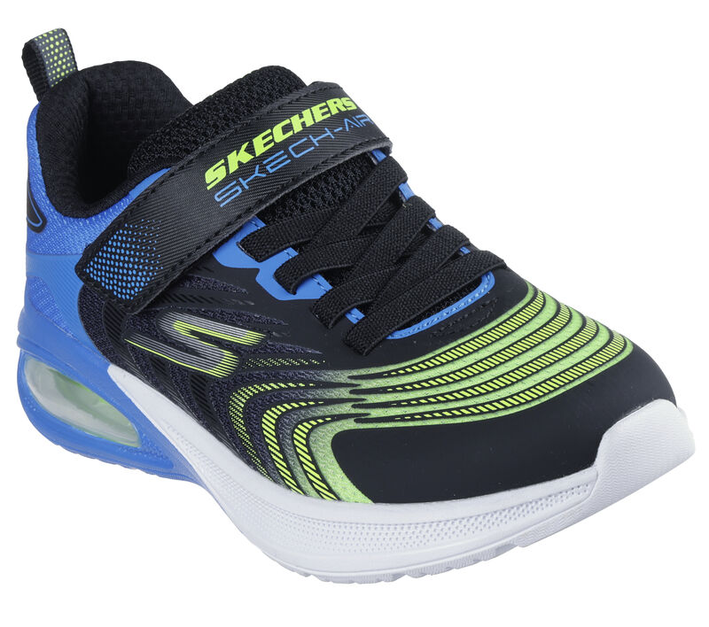 skechers microspec max vortivox 403938L-BBLM BLK/BLUE/LIME