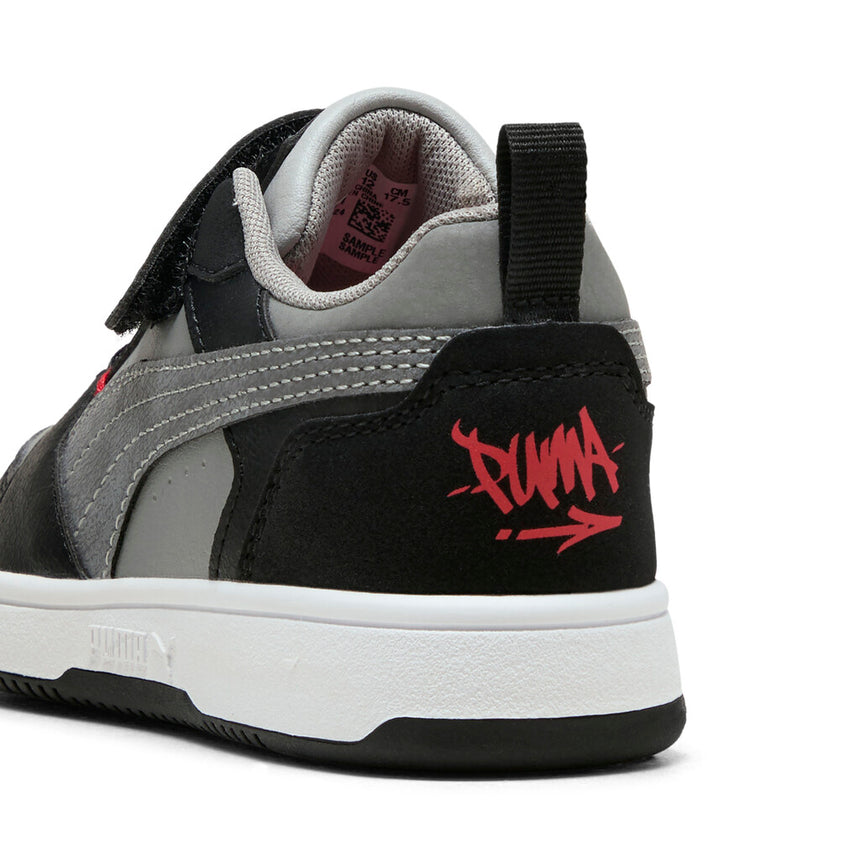 Puma sneakers για αγορι Rebound V6 Lo MID 90s AC+ PS - PUMA Black-Gray Echo-For All Time Red 405038-01