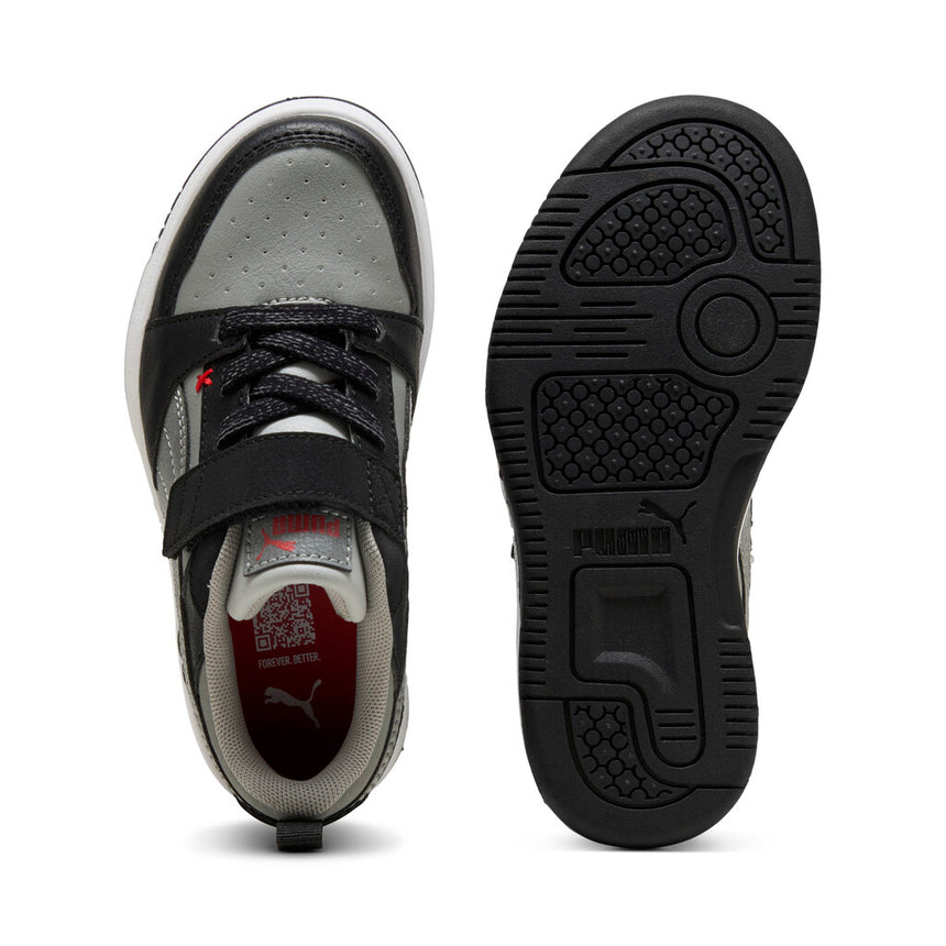 Puma sneakers για αγορι Rebound V6 Lo MID 90s AC+ PS - PUMA Black-Gray Echo-For All Time Red 405038-01