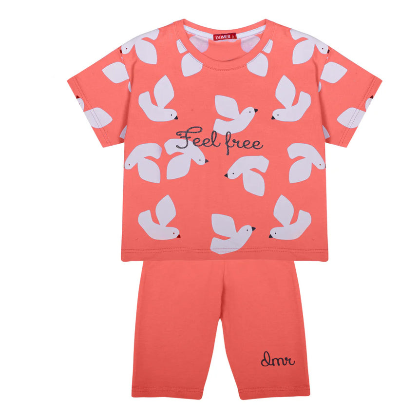 Domer 4586 coral girl set