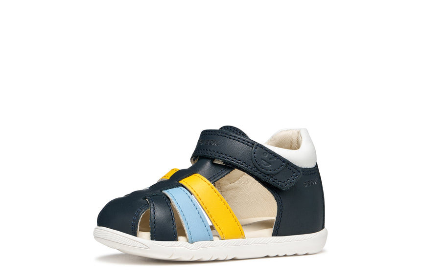 Geox B Sandal Macchia Παιδικό Παπουτσοπέδιλο με Velcro για Αγόρι Μπλε B254VA 08554 C4229
