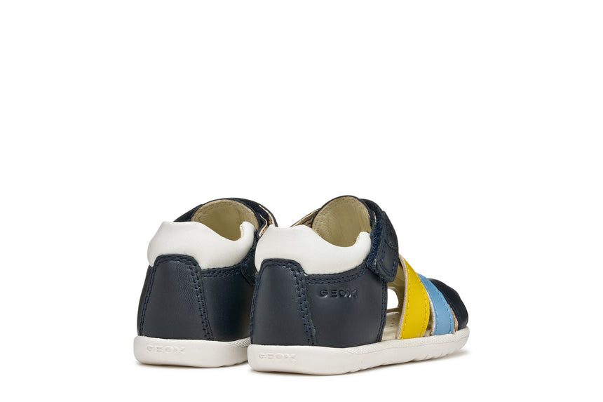 Geox B Sandal Macchia Παιδικό Παπουτσοπέδιλο με Velcro για Αγόρι Μπλε B254VA 08554 C4229
