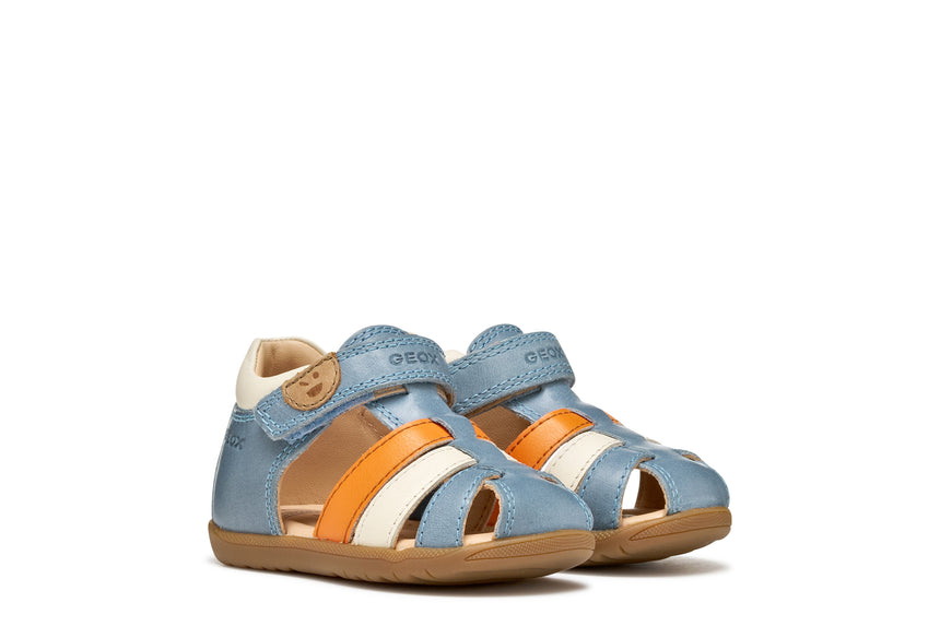Geox Παιδικό Παπουτσοπέδιλο για Αγόρι Sky/Orange B254VA 0CL78 CE42T