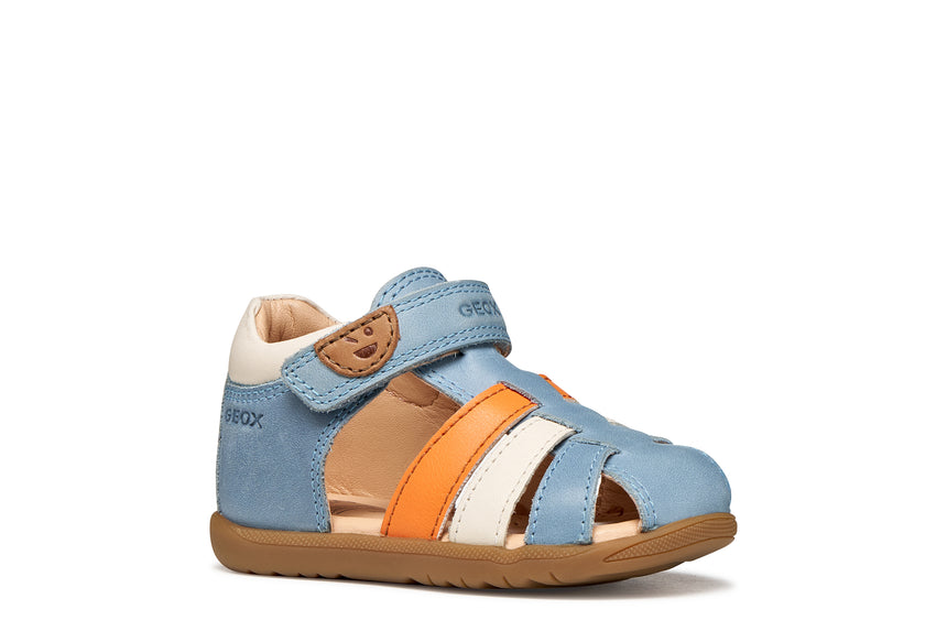 Geox Παιδικό Παπουτσοπέδιλο για Αγόρι Sky/Orange B254VA 0CL78 CE42T