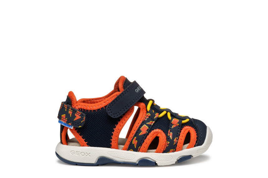 GEOX B S.MULTY B450FB 014CE C0659 SANDALMULTYBOY navy/orange