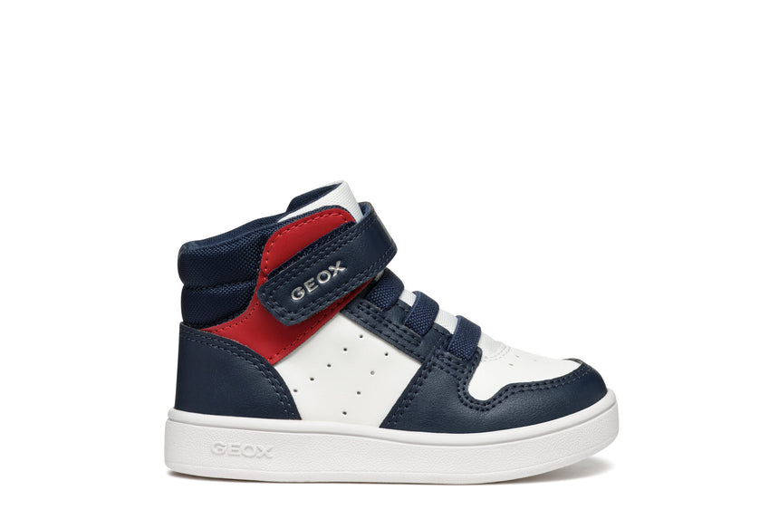 Geox Ημιμποτο B Eclyper A-Synt.Lea B465LA 000BC C0899 White Navy